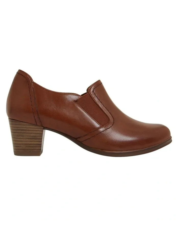 Wide Steps Harris Mid Brown Glove / Elastic Shoes