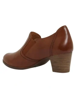 Wide Steps Harris Mid Brown Glove / Elastic Shoes