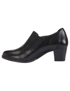Wide Steps Harris Shoes in Black Glove/Elastic