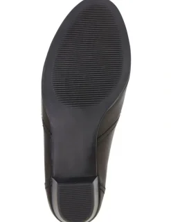 Wide Steps Harris Shoes in Black Glove/Elastic