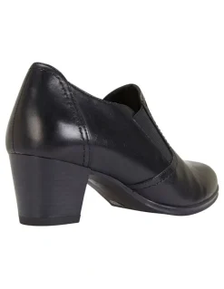 Wide Steps Harris Shoes in Black Glove/Elastic