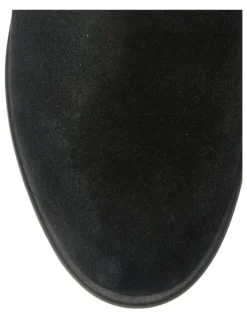 Wide Steps Lorenzo Boots in Black Suede