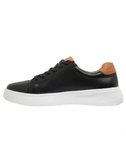 Wide Steps Novella Black/Tan Glove Sneakers
