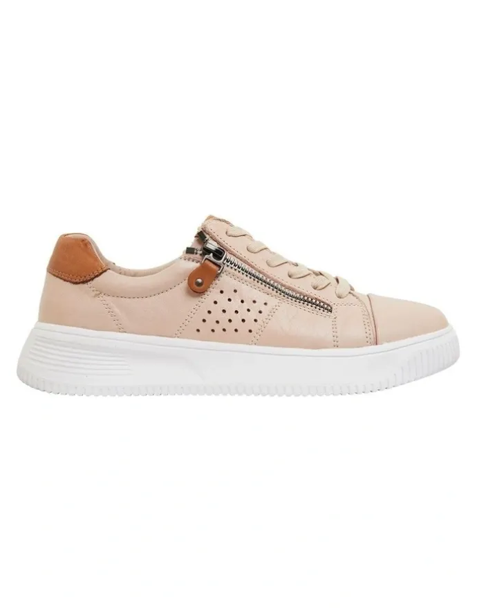 Wide Steps Novella Blush / Tan Glove Sneakers