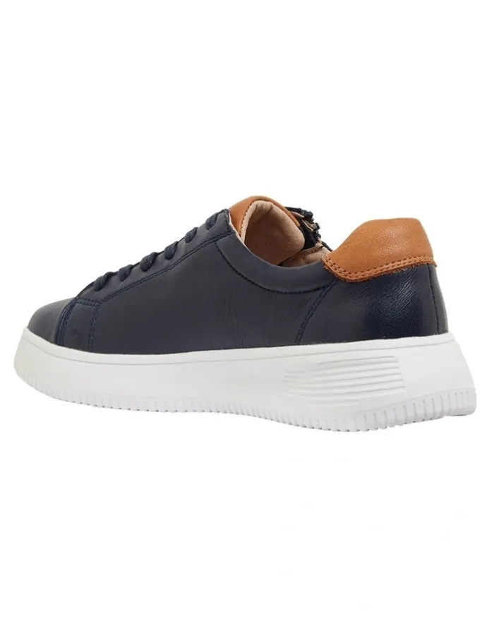 Wide Steps Novella Navy/Tan Glove Sneakers