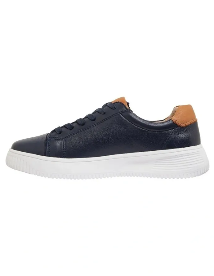 Wide Steps Novella Navy/Tan Glove Sneakers