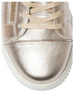 Wide Steps Novella Sneakers in Pewter Metallic