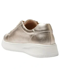 Wide Steps Novella Sneakers in Pewter Metallic
