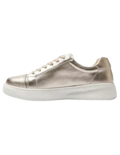 Wide Steps Novella Sneakers in Pewter Metallic