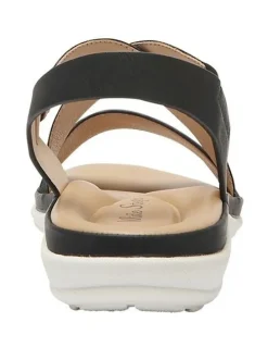 Wide Steps Radar Sandals in Black