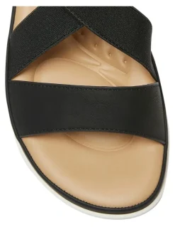 Wide Steps Radar Sandals in Black