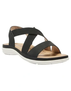 Wide Steps Radar Sandals in Black