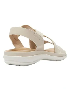 Wide Steps Radar Sandals in Beige