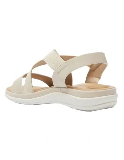 Wide Steps Radar Sandals in Beige