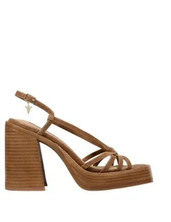 Windsor Smith Affair Platform Sandal in Hazelnut