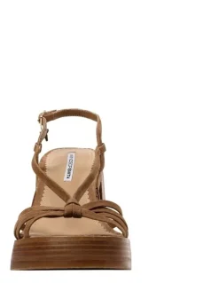 Windsor Smith Affair Platform Sandal in Hazelnut