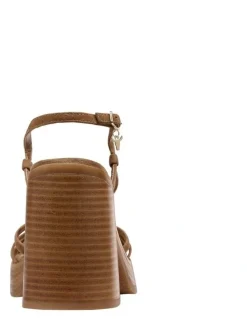 Windsor Smith Affair Platform Sandal in Hazelnut
