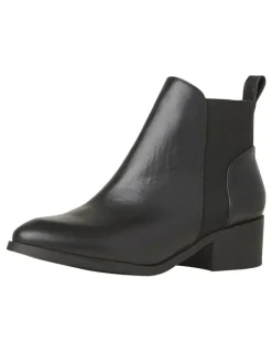 Windsor Smith Metz Black Heeled Ankle Boot