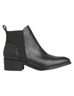 Windsor Smith Metz Black Heeled Ankle Boot