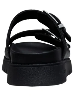 Windsor Smith Mona Leather Sandals in Black