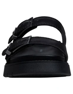 Windsor Smith Mona Leather Sandals in Black