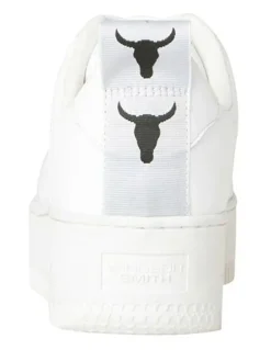 Windsor Smith Racerr Leather Platform Sneaker in White