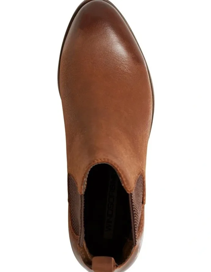 Windsor Smith Ravee Heeled Chelsea Boots in Tan