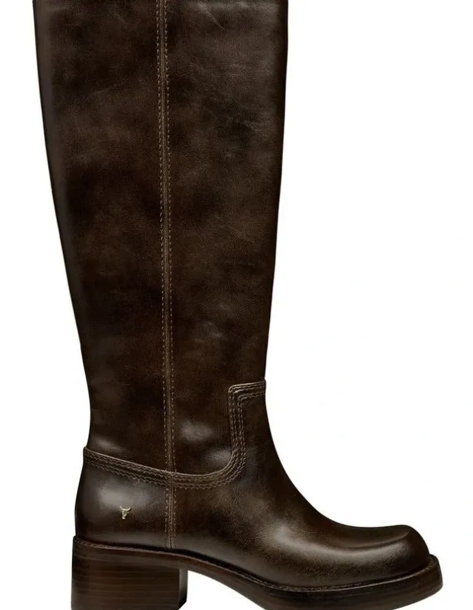Windsor Smith Tempo Boots in Espresso