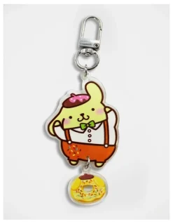 Wishes Hello Kitty Pompompurin Keyring in Multi