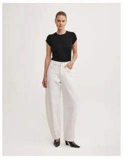 Witchery Barrel Leg Jean in Parchment
