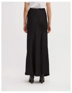 Witchery Bias Slip Skirt in Black