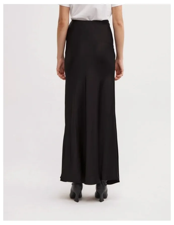 Witchery Bias Slip Skirt in Black