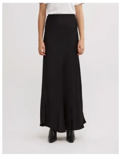Witchery Bias Slip Skirt in Black
