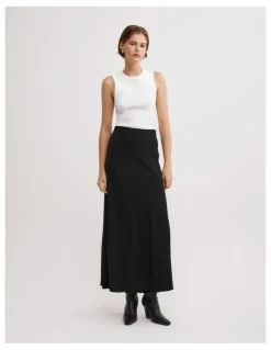 Witchery Clean Maxi Skirt in Black