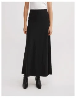 Witchery Clean Maxi Skirt in Black