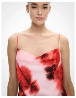 Witchery Cowl Neck Camisole in Flame Floral
