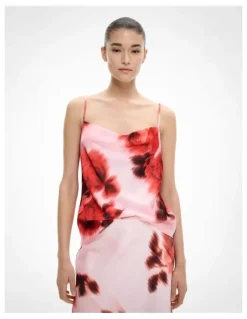 Witchery Cowl Neck Camisole in Flame Floral