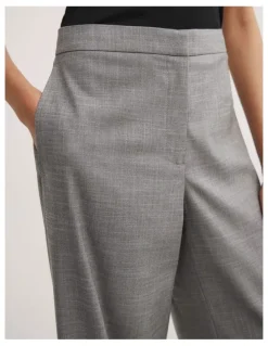 Witchery Flat Tailored Pant in Grey Cross Dye