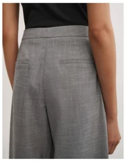 Witchery Flat Tailored Pant in Grey Cross Dye