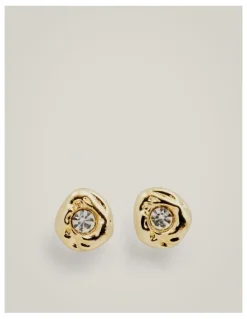 Witchery Gia Stud Earrings in Gold