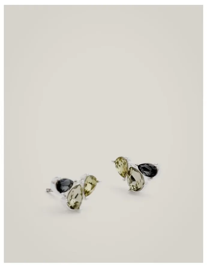 Witchery Greta Stud Earrings in Sage