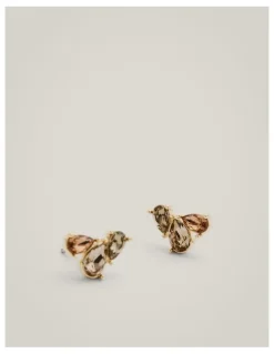 Witchery Greta Stud Earrings in Amber