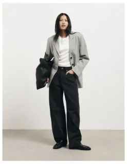 Witchery Houndstooth Blazer in Grey Houndstooth