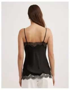 Witchery Lace Border Camisole in Black