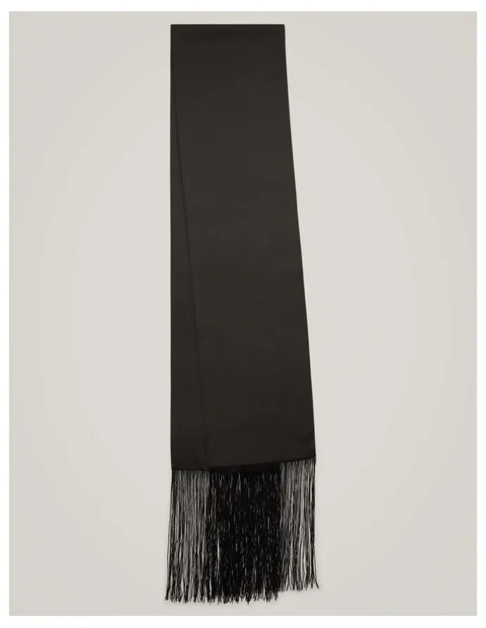Witchery Lee Fringe Scarf in Black