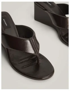 Witchery Lexi Wedge Heels in Espresso