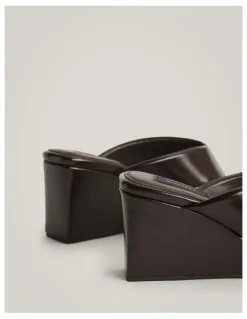 Witchery Lexi Wedge Heels in Espresso