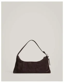 Witchery Nara Slouch Leather Bag in Bitter Chocolate
