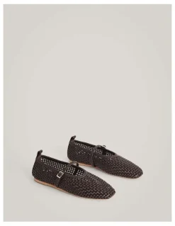 Witchery Rina Flats in Espresso