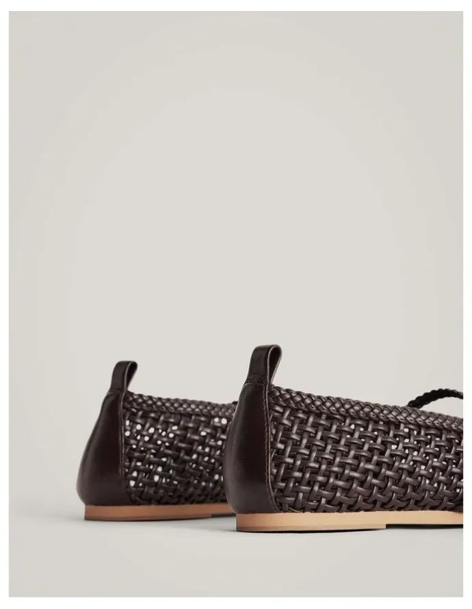 Witchery Rina Flats in Espresso